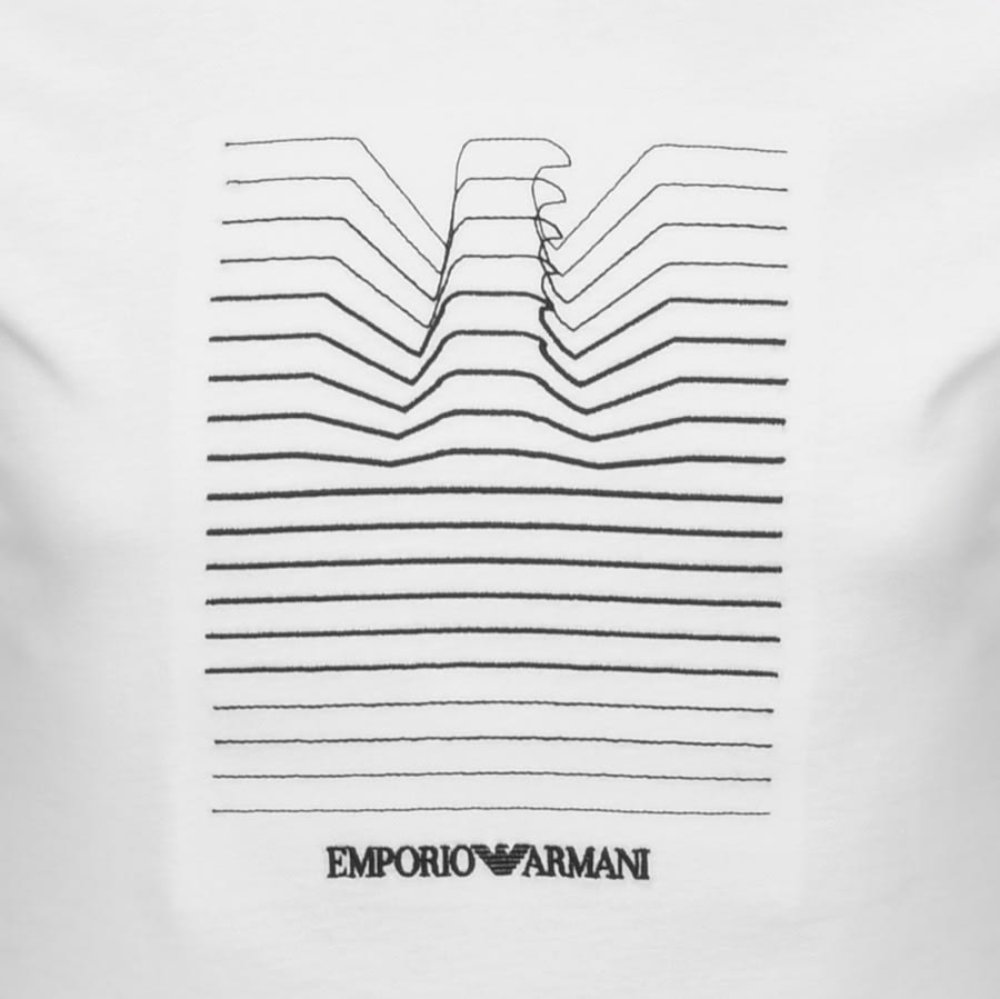 Alternative Image for ProductEmporio Armani Crew Neck Logo T Shirt White3